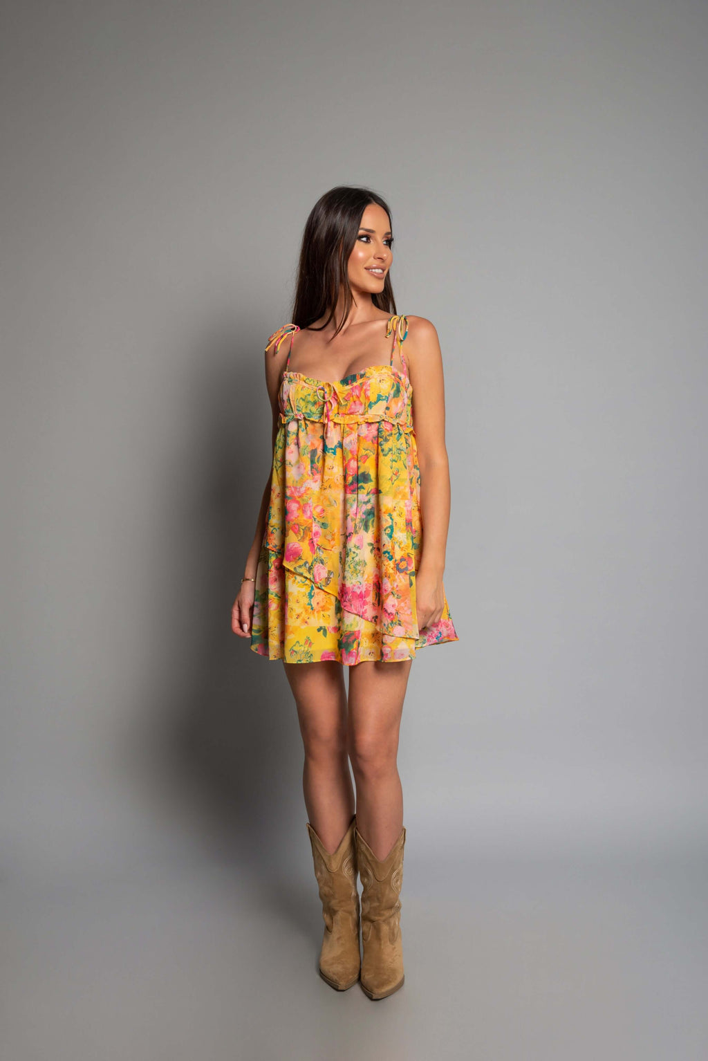 MADISON FLORAL MINI DRESS