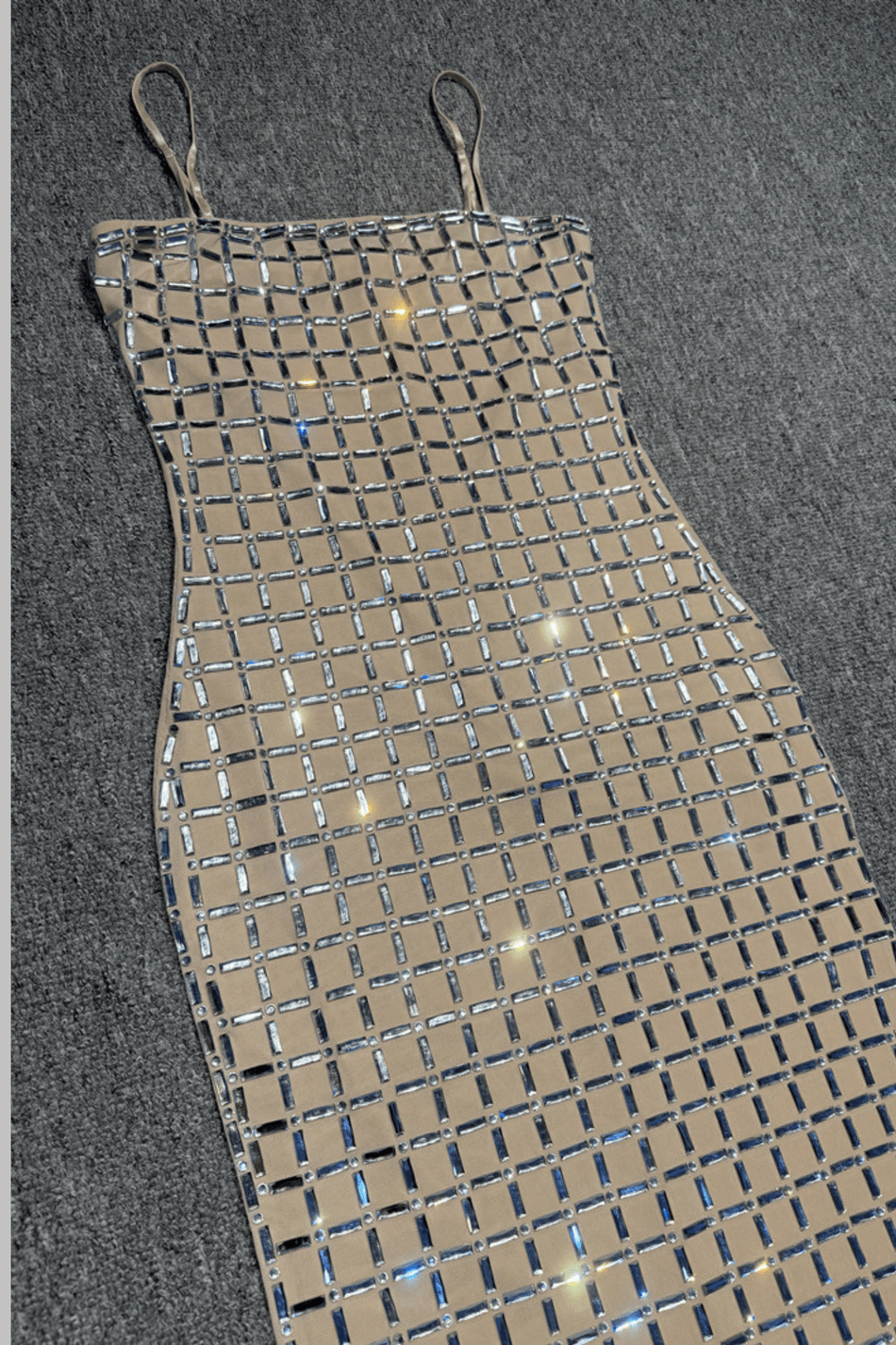 MARIA SPARKLE MESH DRESS