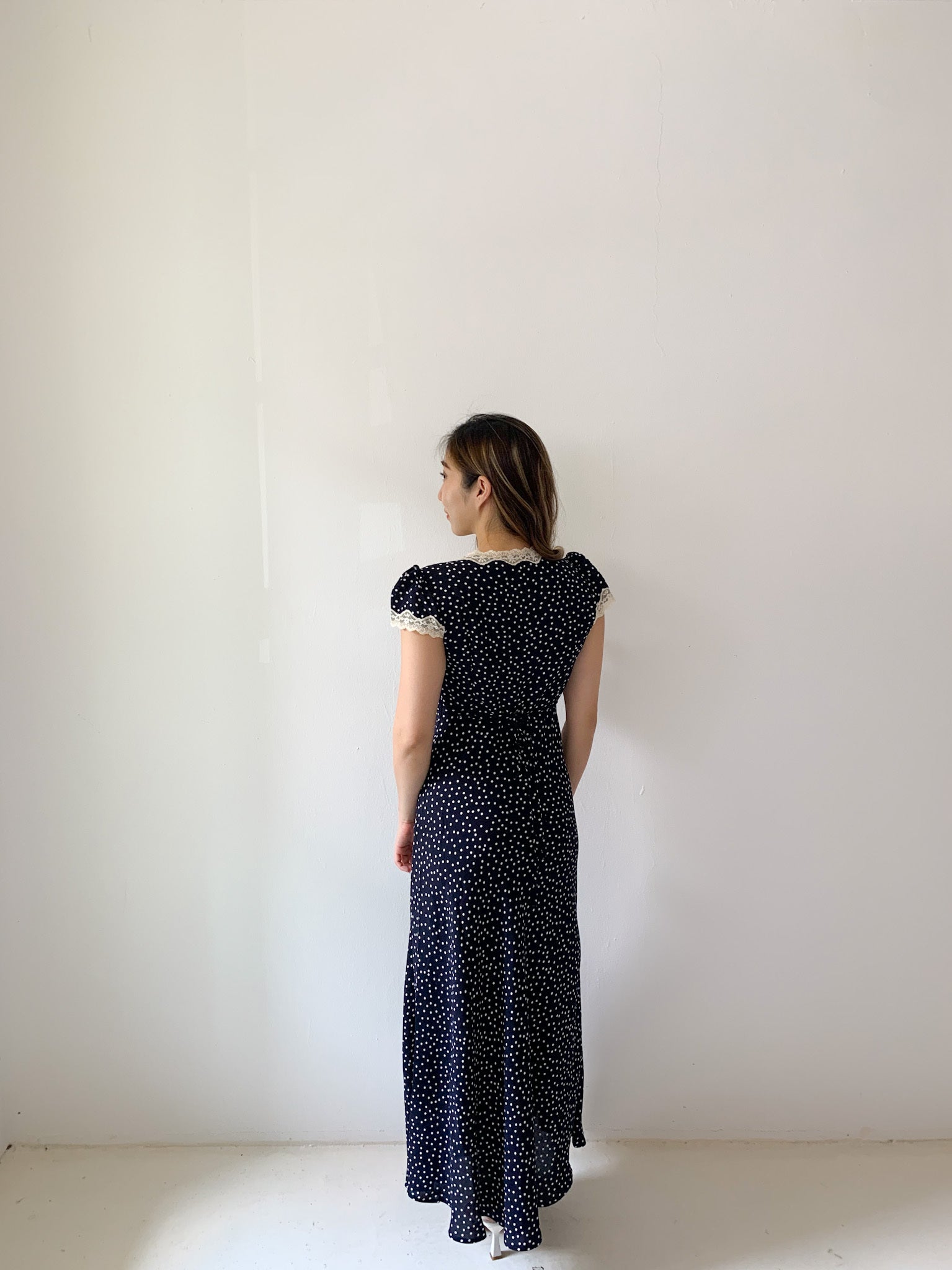 MARGO POLKA DOT MIDI DRESS
