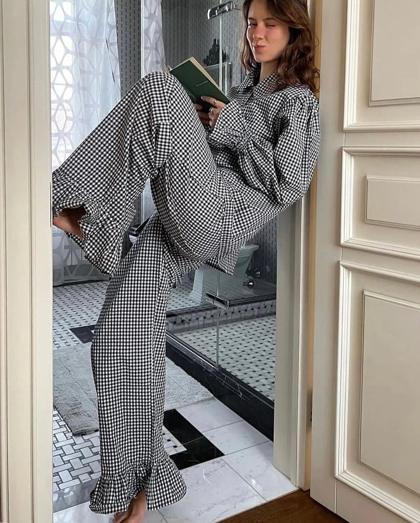 EMMA PLAID TWO PIECE SET