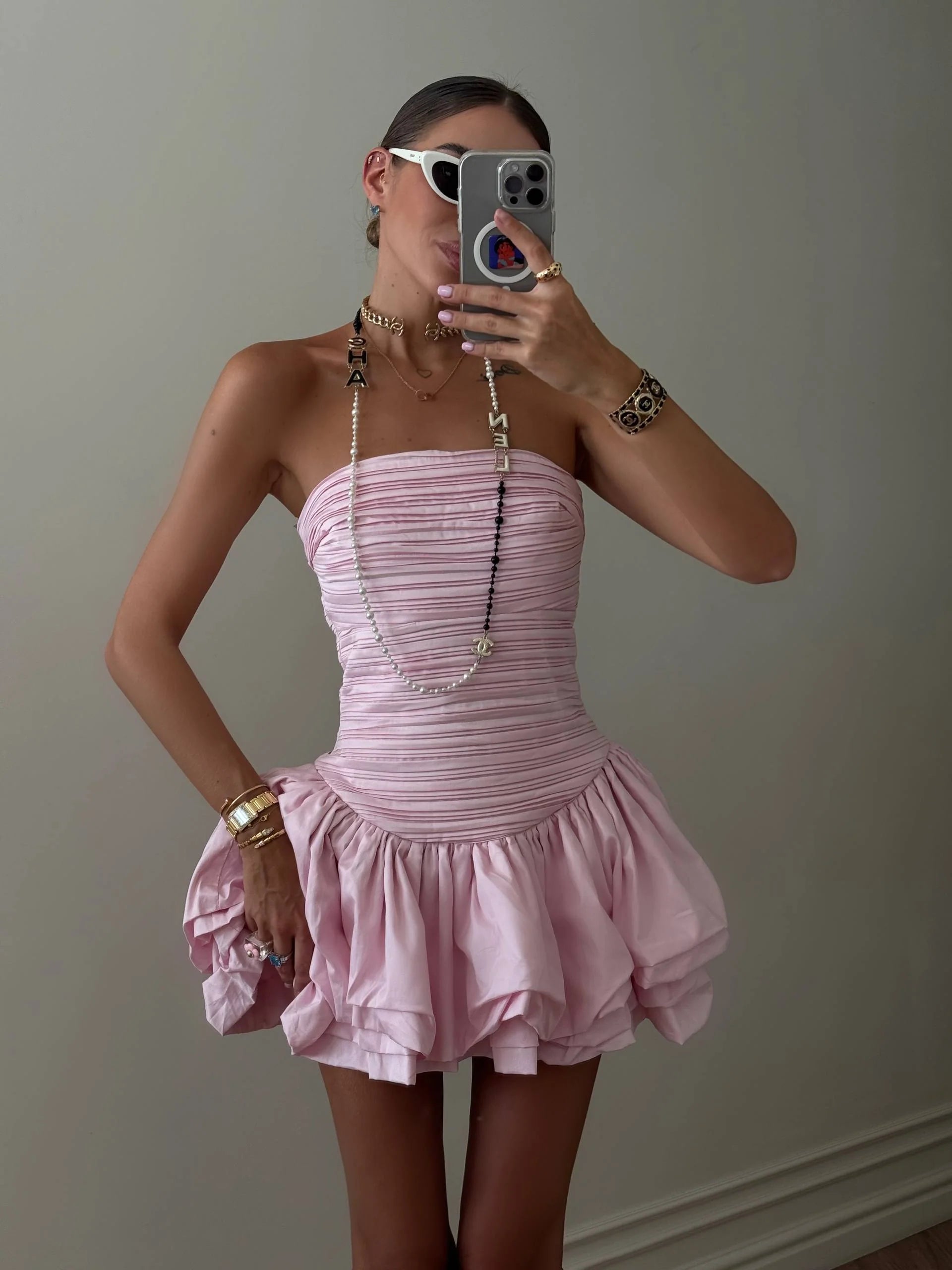 LANAI RUFFLE MINI DRESS