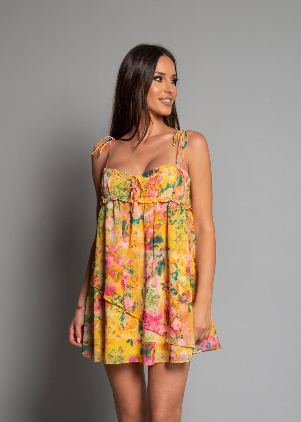 MADISON FLORAL MINI DRESS