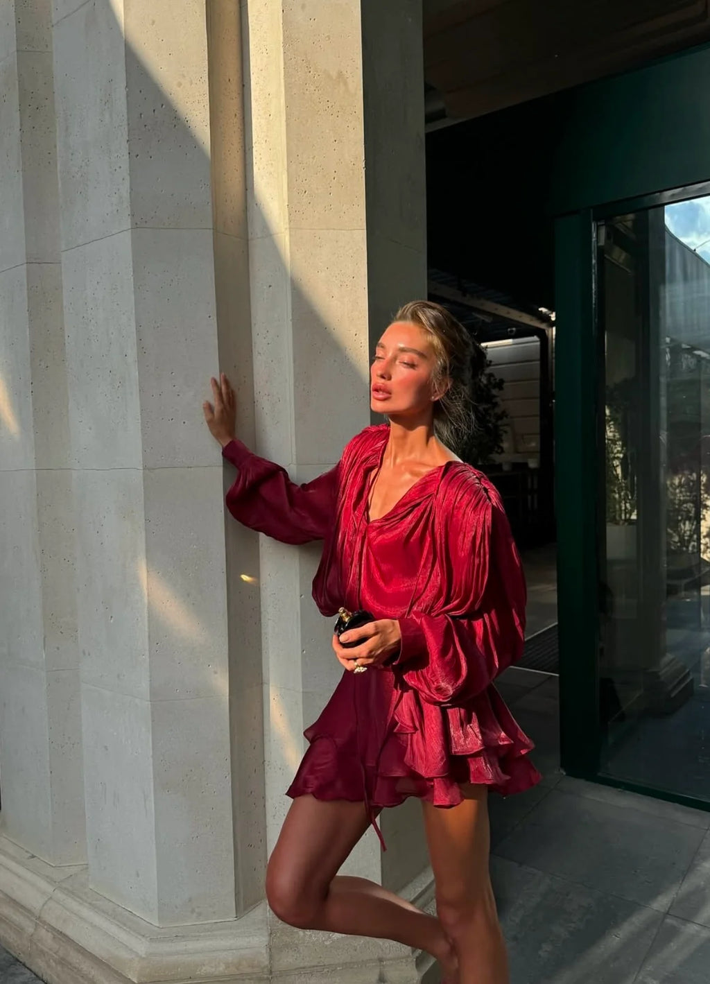 MIA RUFFLE MINI DRESS