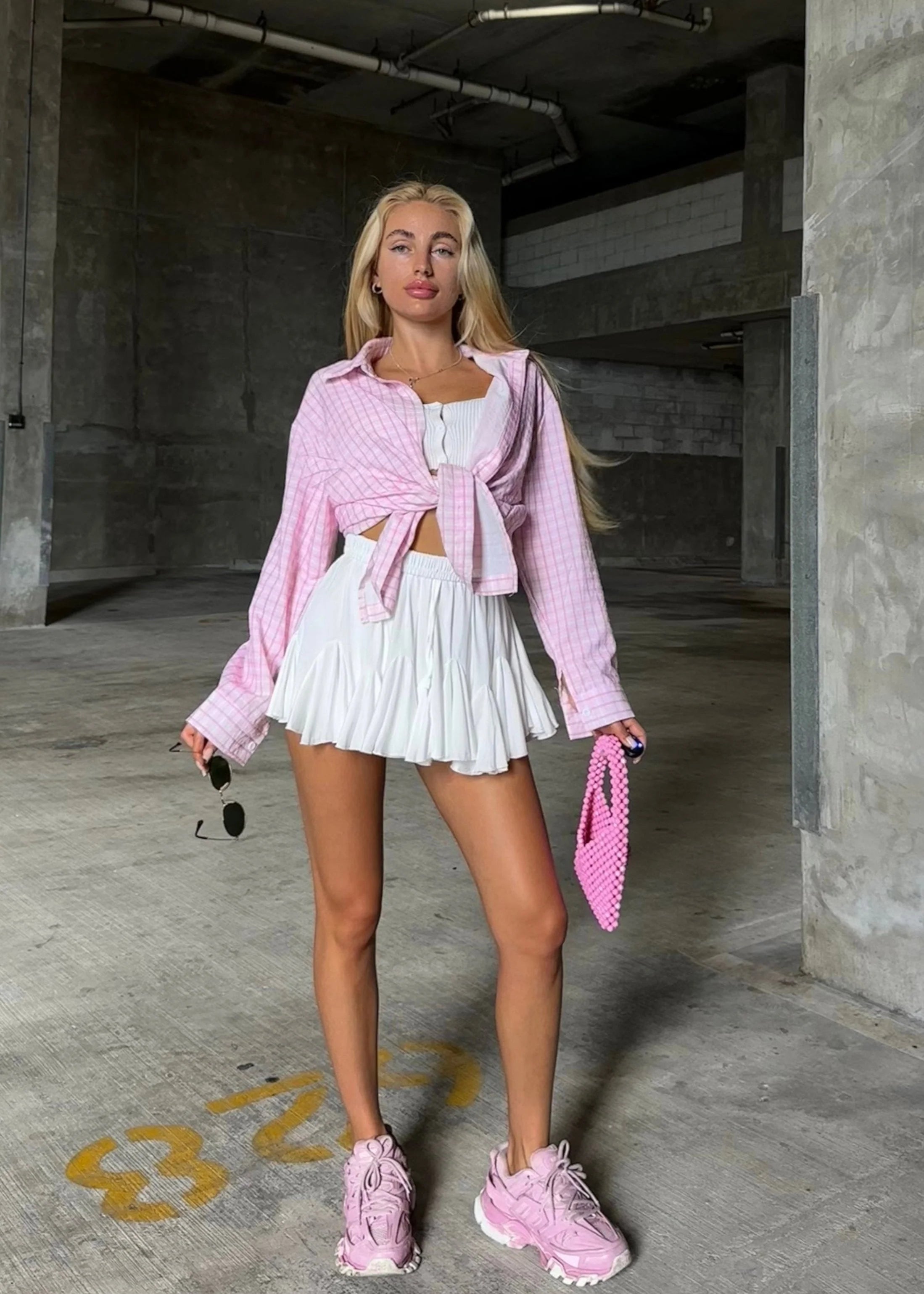 MAYA RUFFLE MINI SKIRT