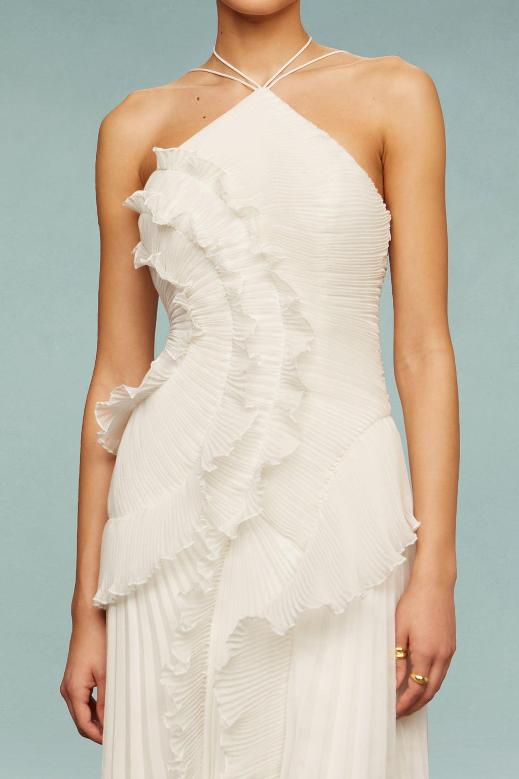 ARIA PLEATED MAXI DRESS