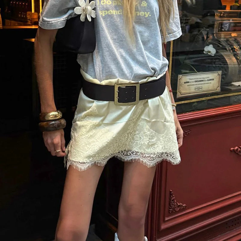 NARA SATIN MINI SKIRT