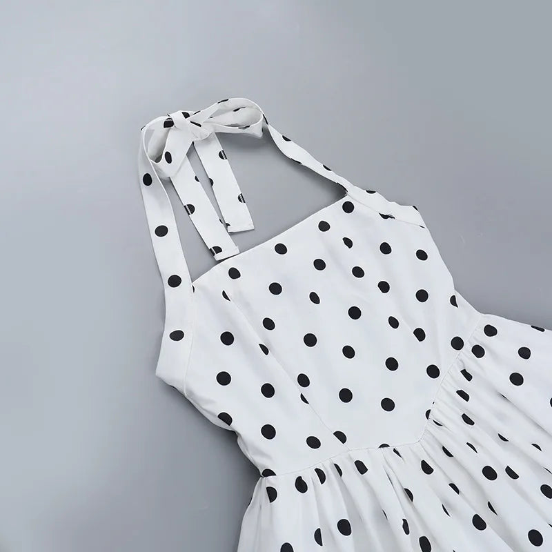 ALESSIE POLKA DOT MINI DRESS