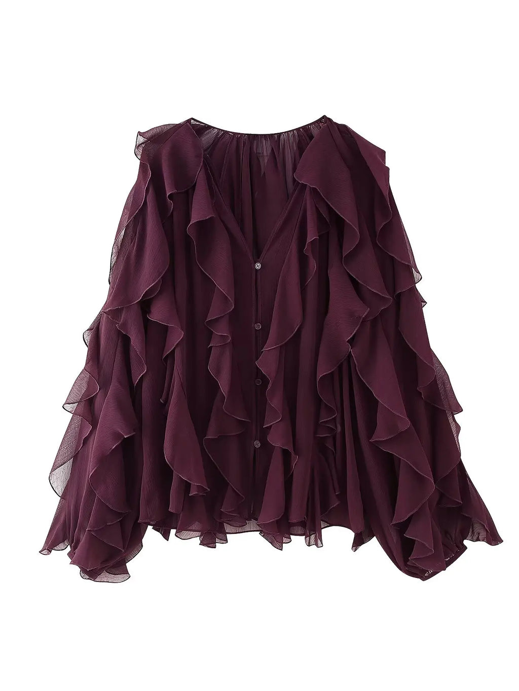 CHIARA RUFFLE BLOUSE