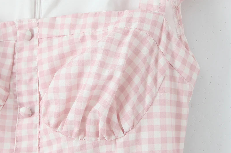 JOARDA PLAID MIDI DRESS