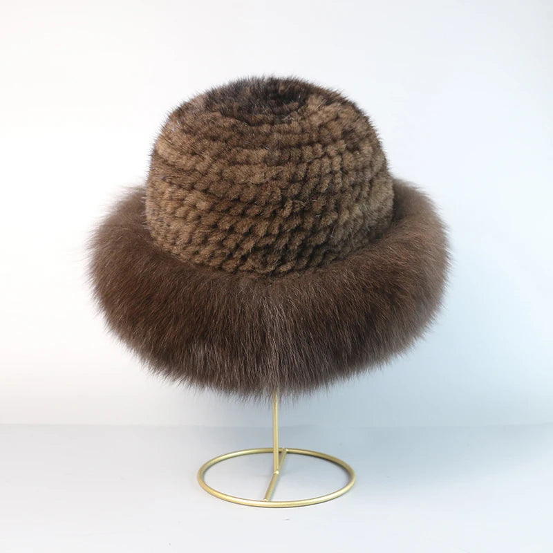 STELLA REAL MINK FUR CAP