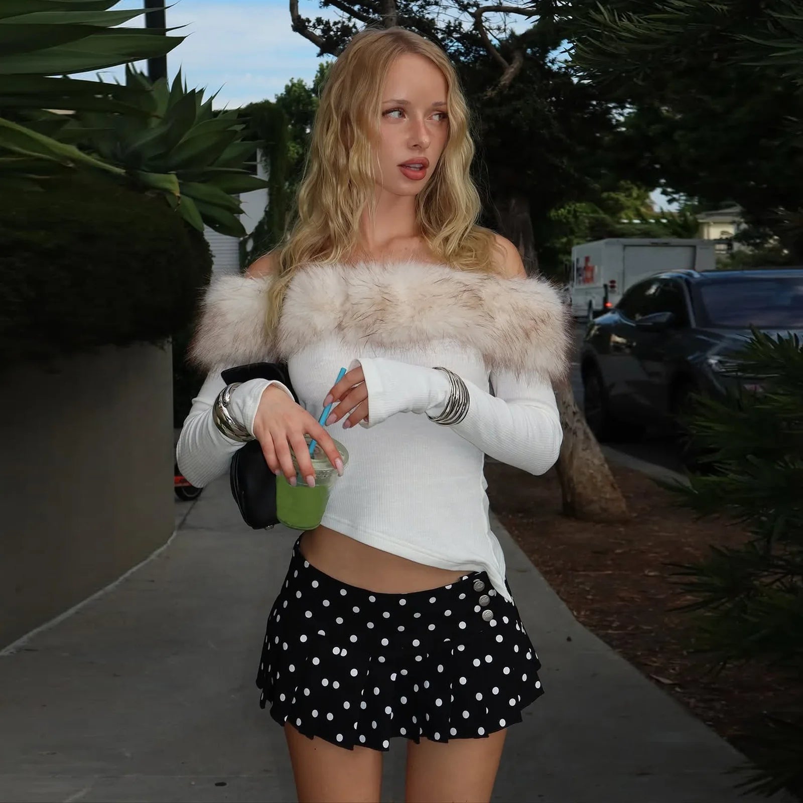KATRIN FAUX FUR TOP