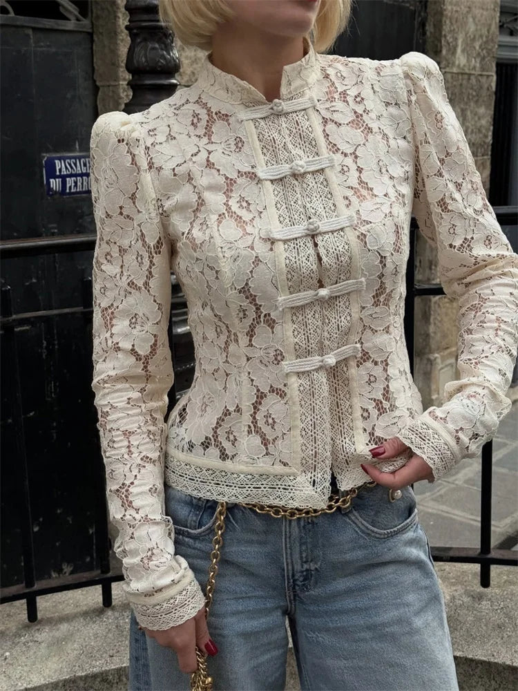 FONTAINE LACE BLOUSE