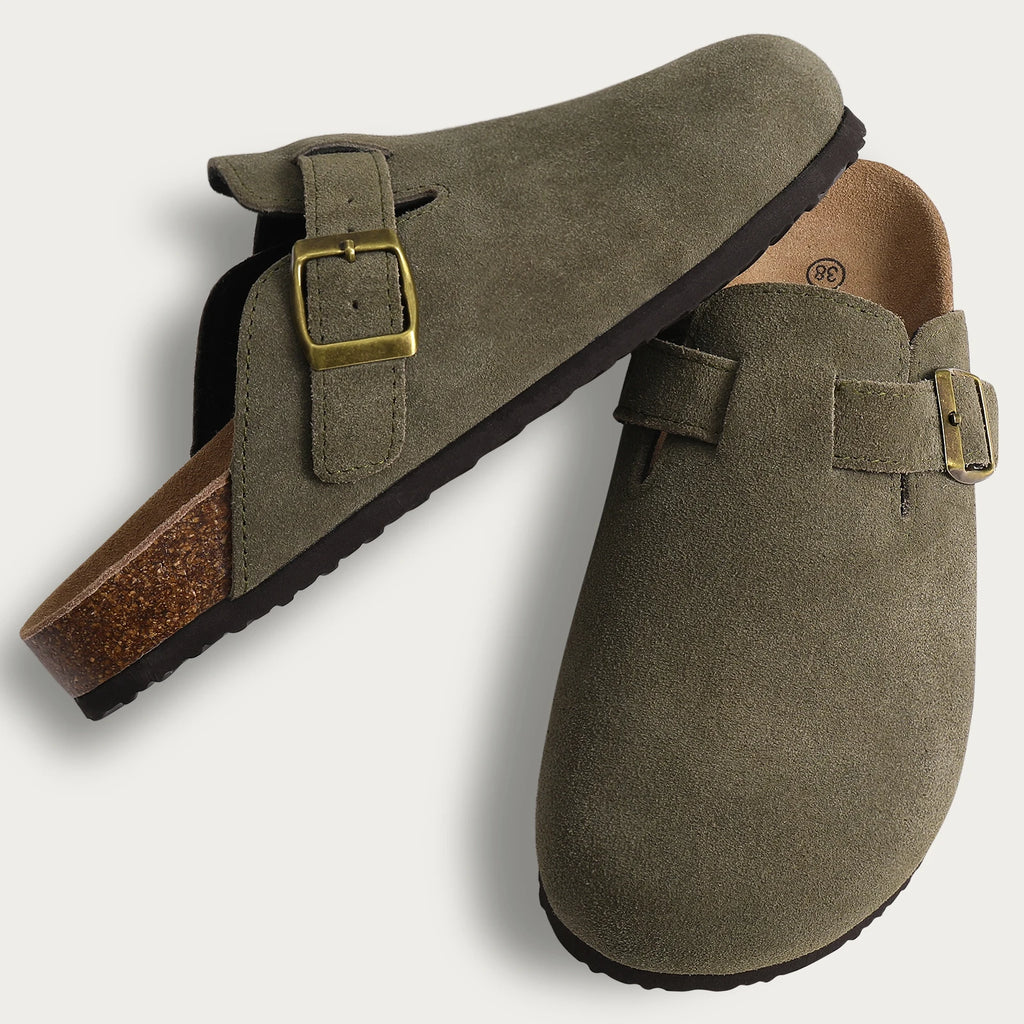 ELSIE SUEDE CLOGS