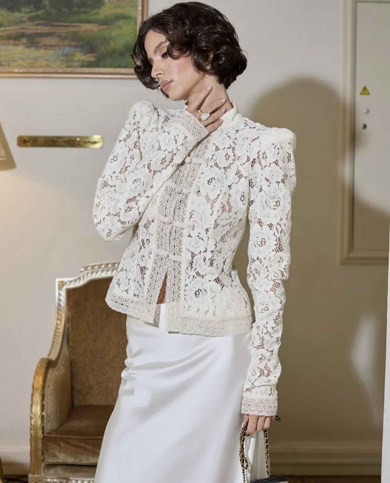 FONTAINE LACE BLOUSE