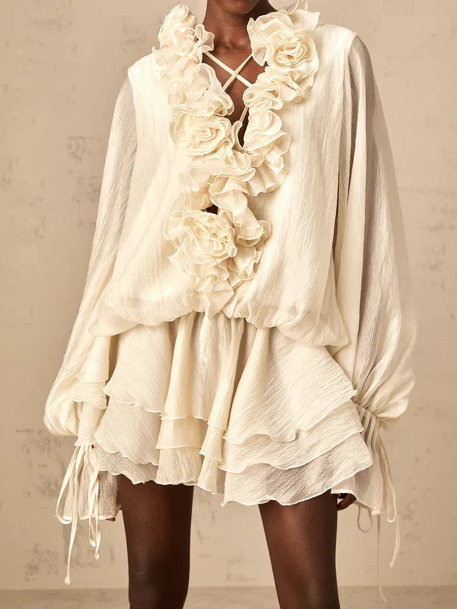 ELODIE FLORAL MINI DRESS