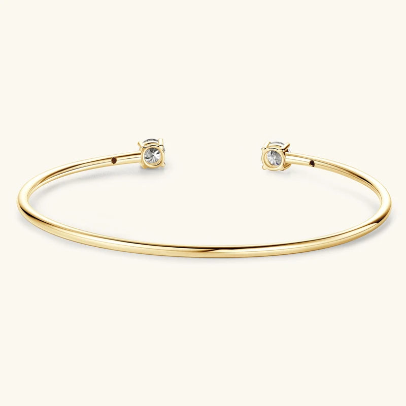 AISHA MOISSANITE BANGLE CUFF