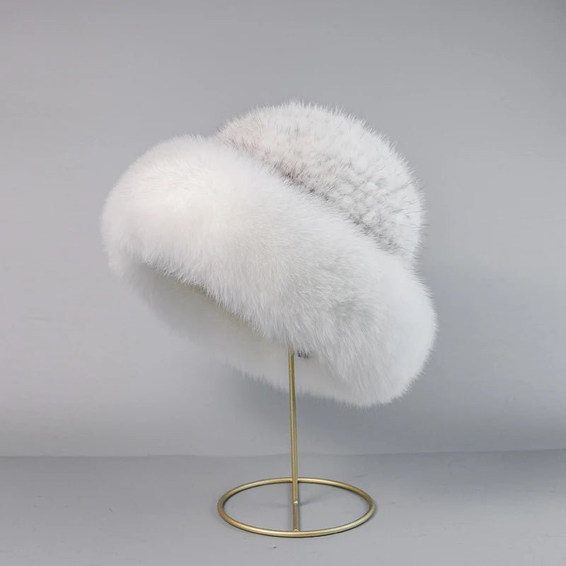 STELLA REAL MINK FUR CAP