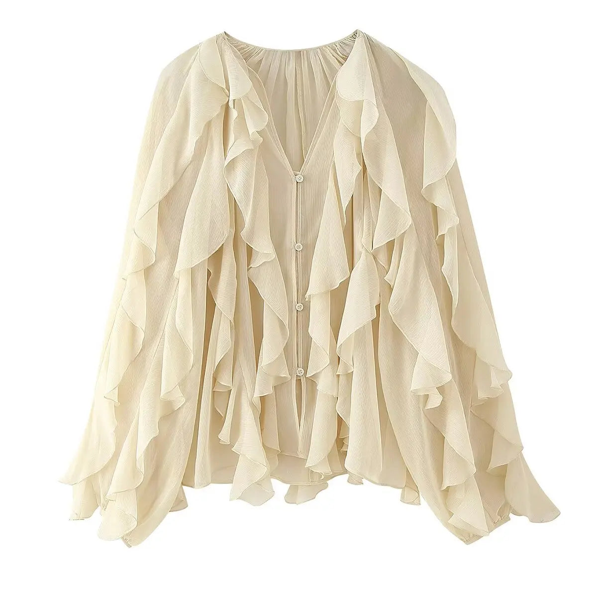 CHIARA RUFFLE BLOUSE