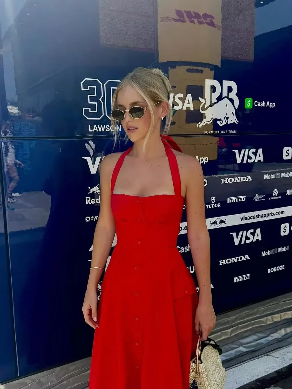 ALLORA FLORAL MIDI DRESS