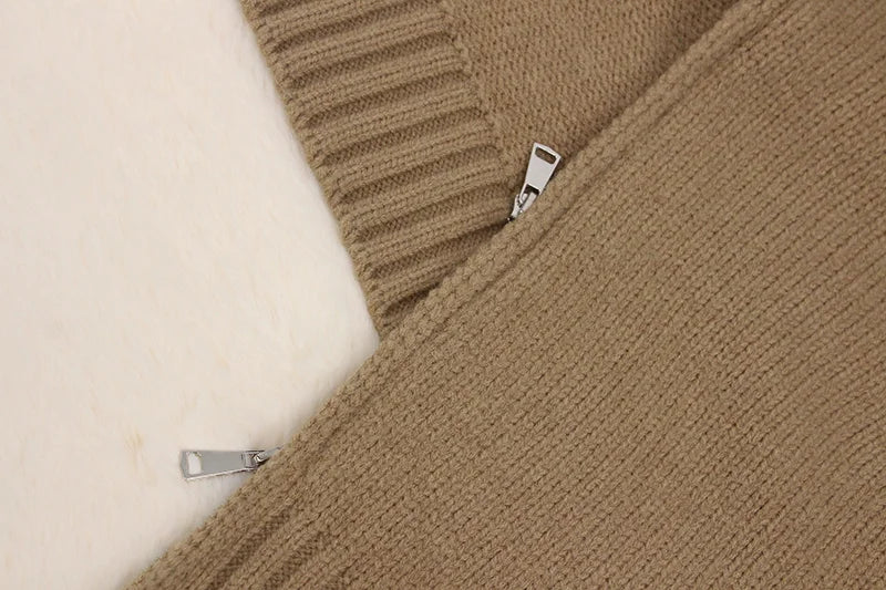 ANAES FOX FUR CARDIGAN JACKET