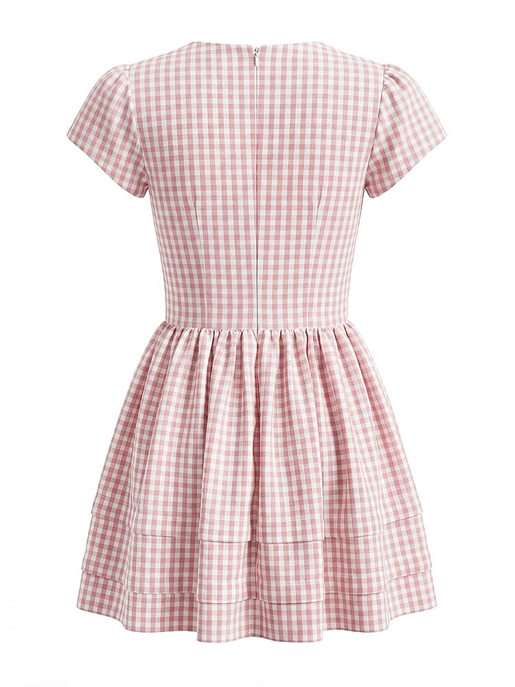 MARLEE PLAID MINI DRESS