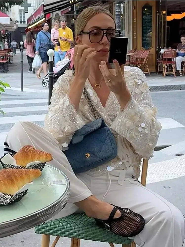 TERESIANA SEQUIN KIMONO