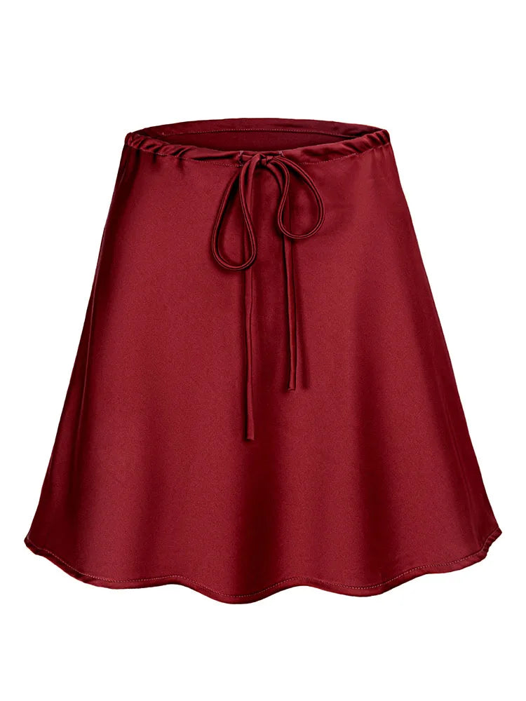 INNA SATIN MINI SKIRT