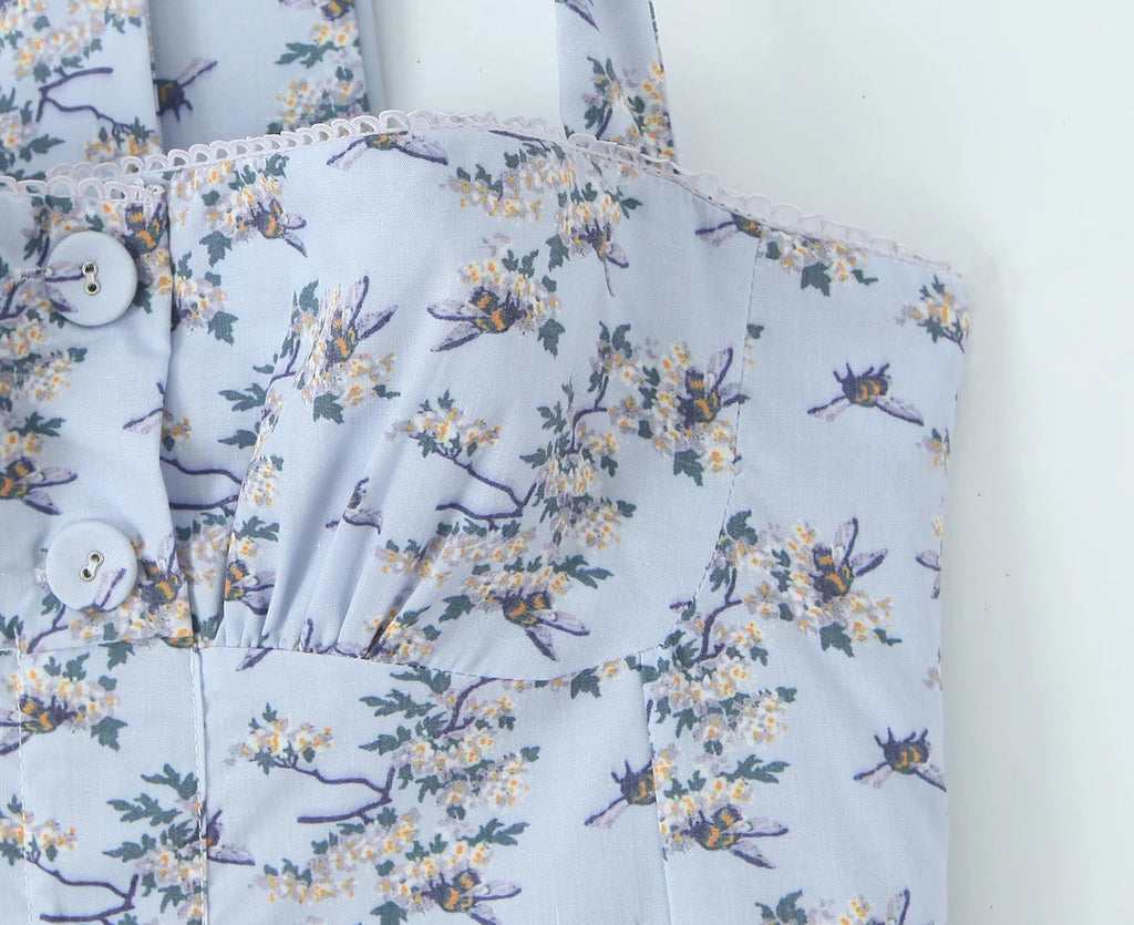 ALLORA FLORAL MIDI DRESS