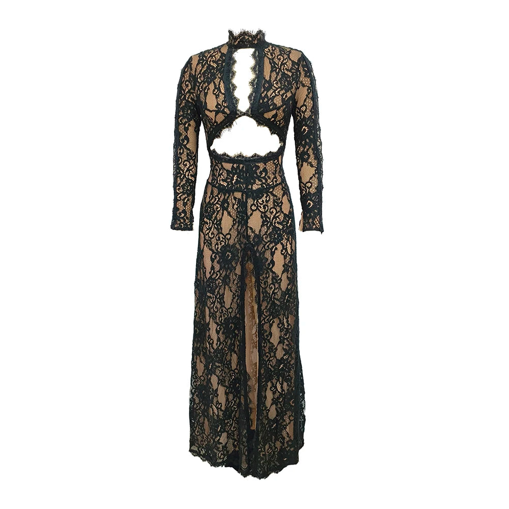 AMELIA LACE MAXI DRESS