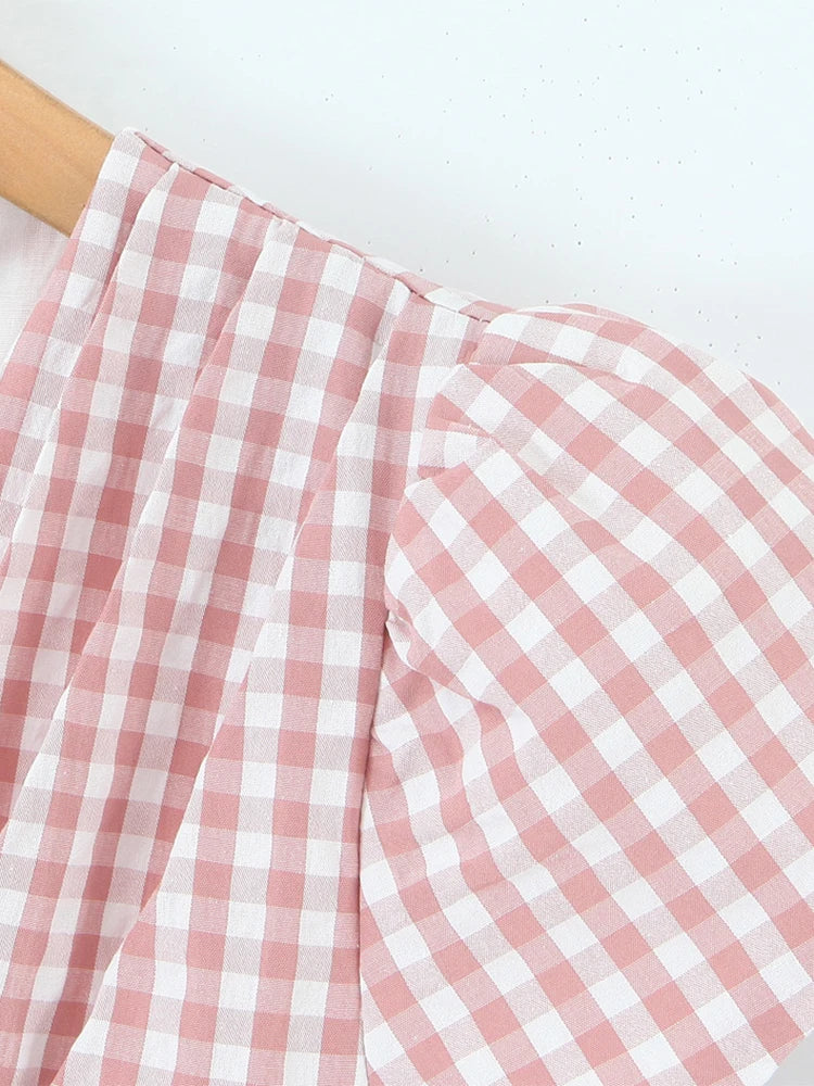 MARLEE PLAID MINI DRESS