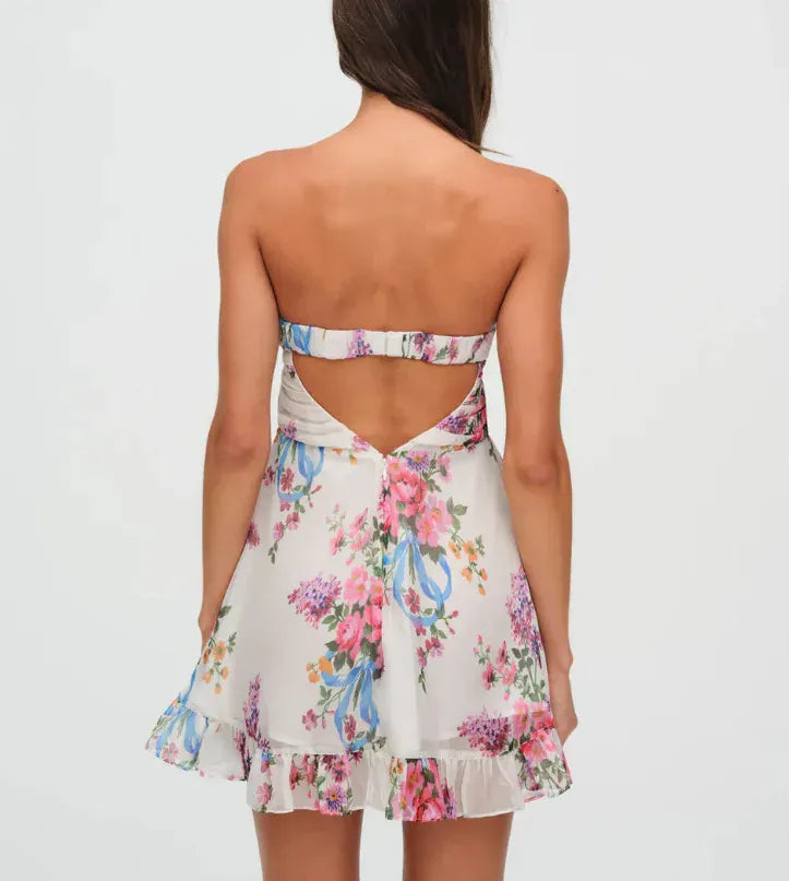 TEAGAN FLORAL MINI DRESS