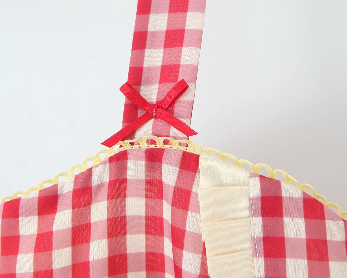 MADDIE PLAID MINI DRESS