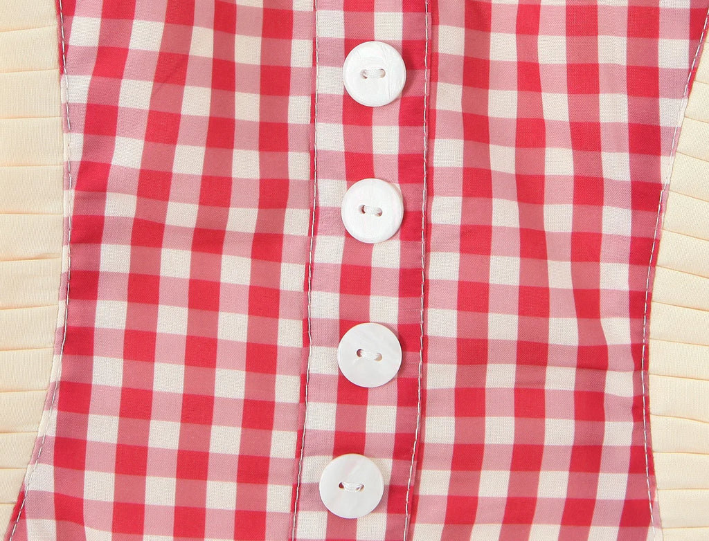 MADDIE PLAID MINI DRESS