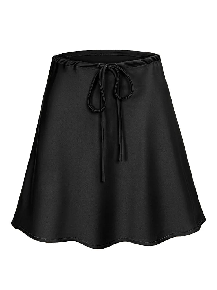 INNA SATIN MINI SKIRT