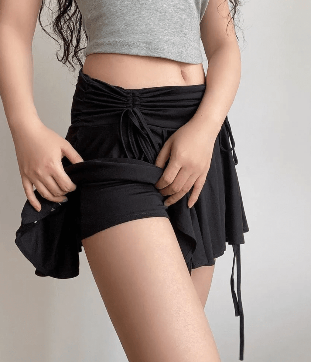 EMERSYN DRAWSTRING MINI SKORT