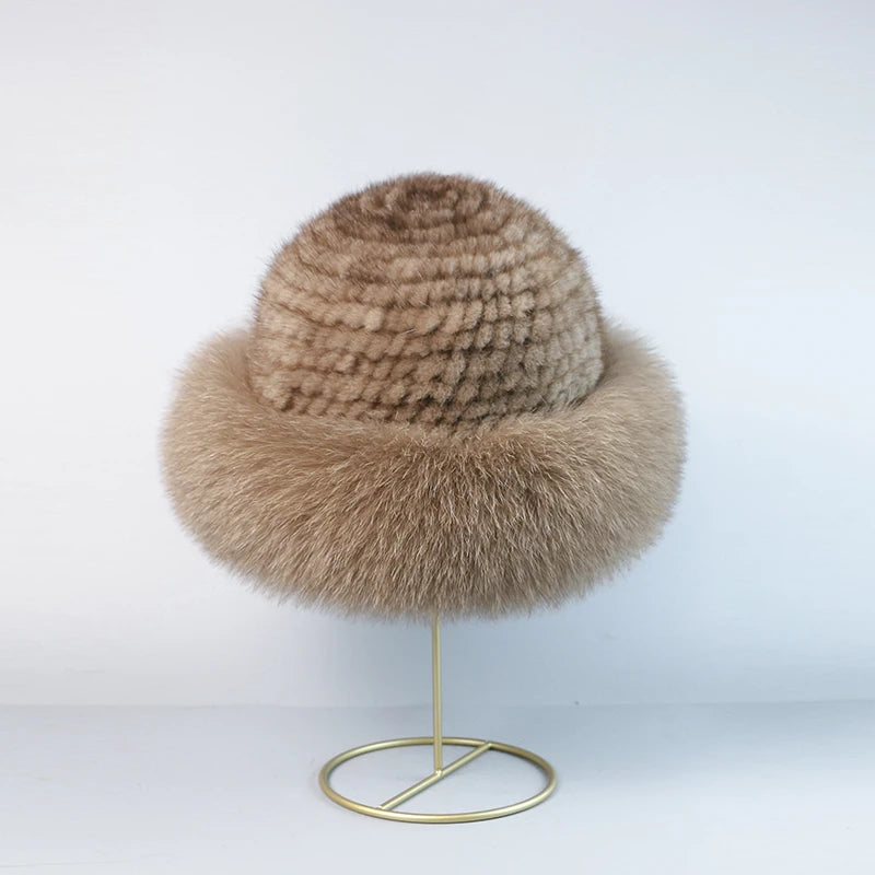 STELLA REAL MINK FUR CAP