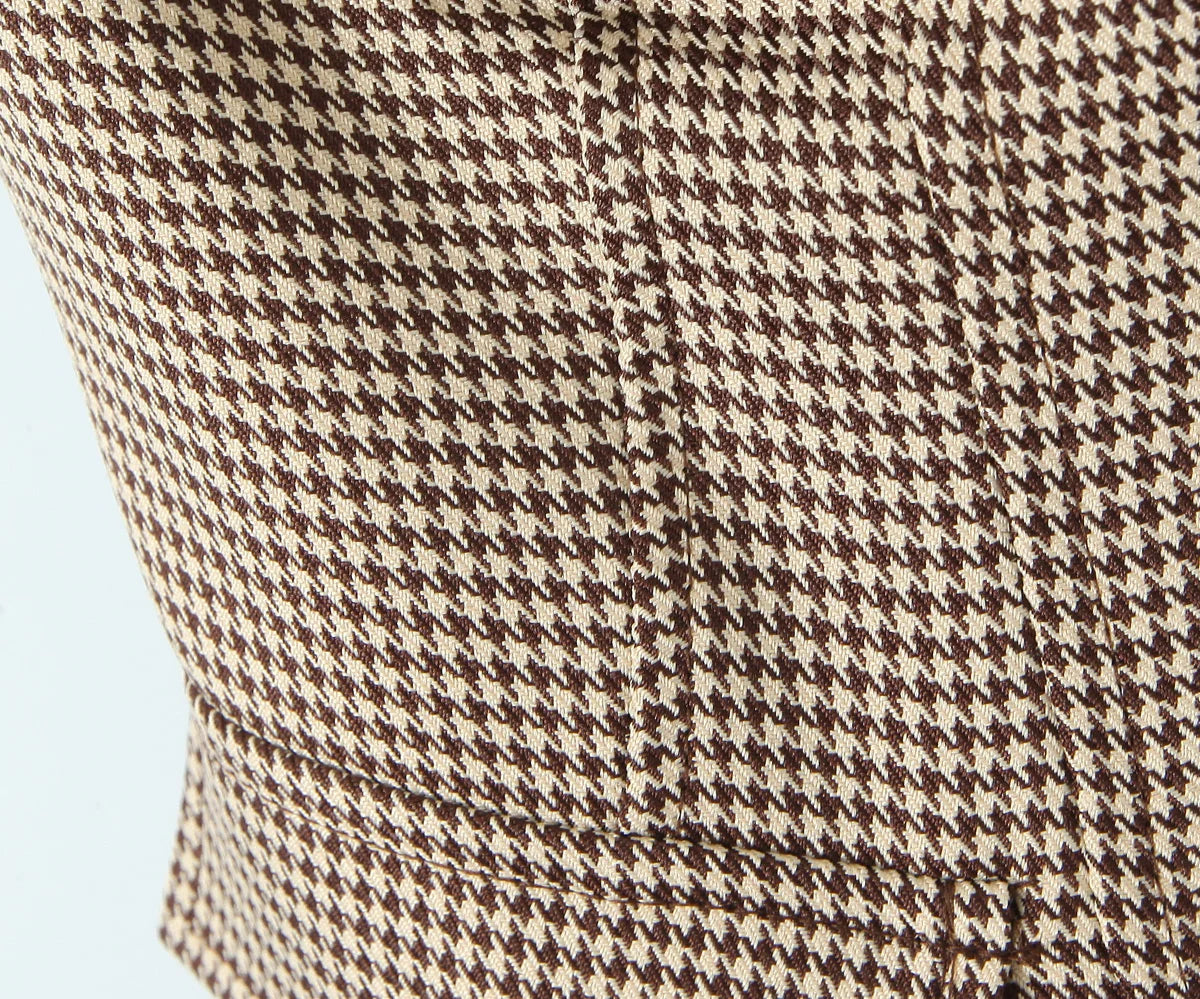 MELANIE PLAID CORSET