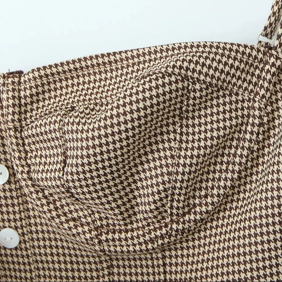 MELANIE PLAID CORSET