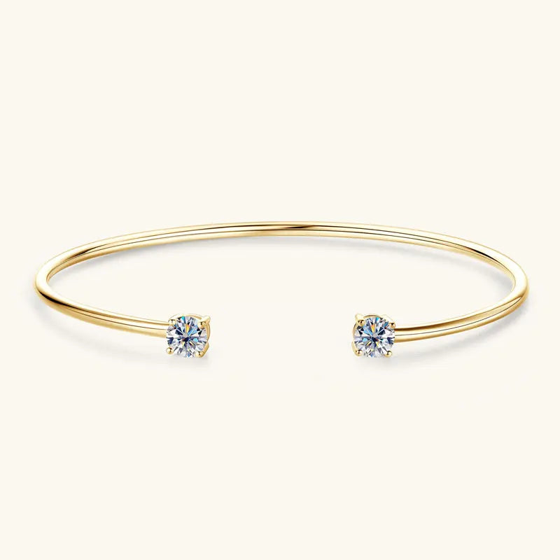 AISHA MOISSANITE BANGLE CUFF