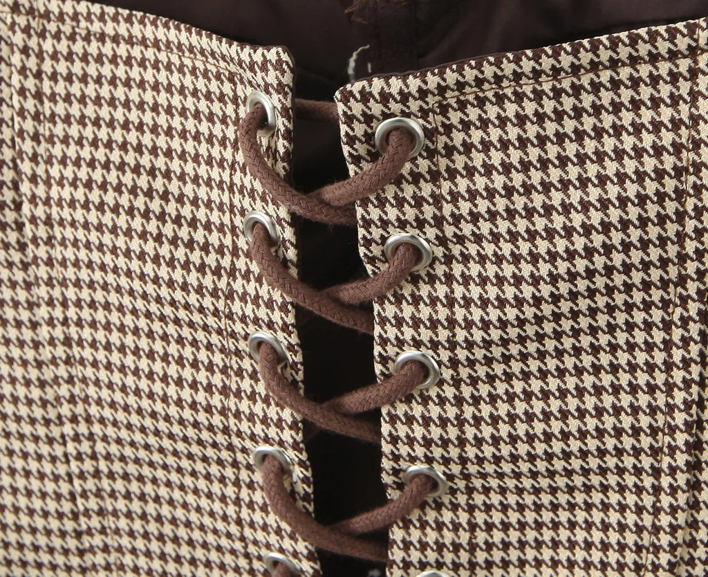 MELANIE PLAID CORSET