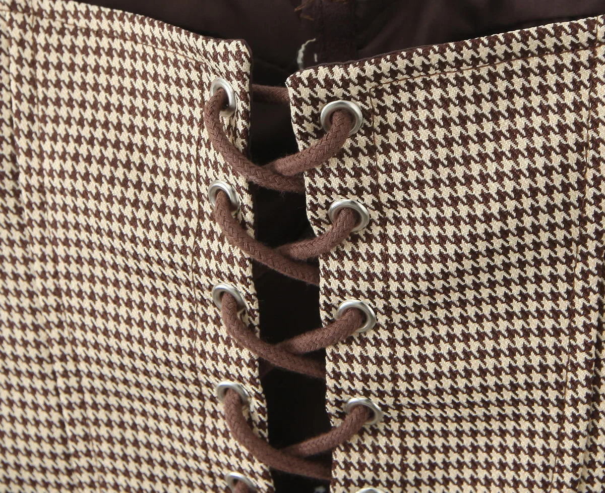 MELANIE PLAID CORSET