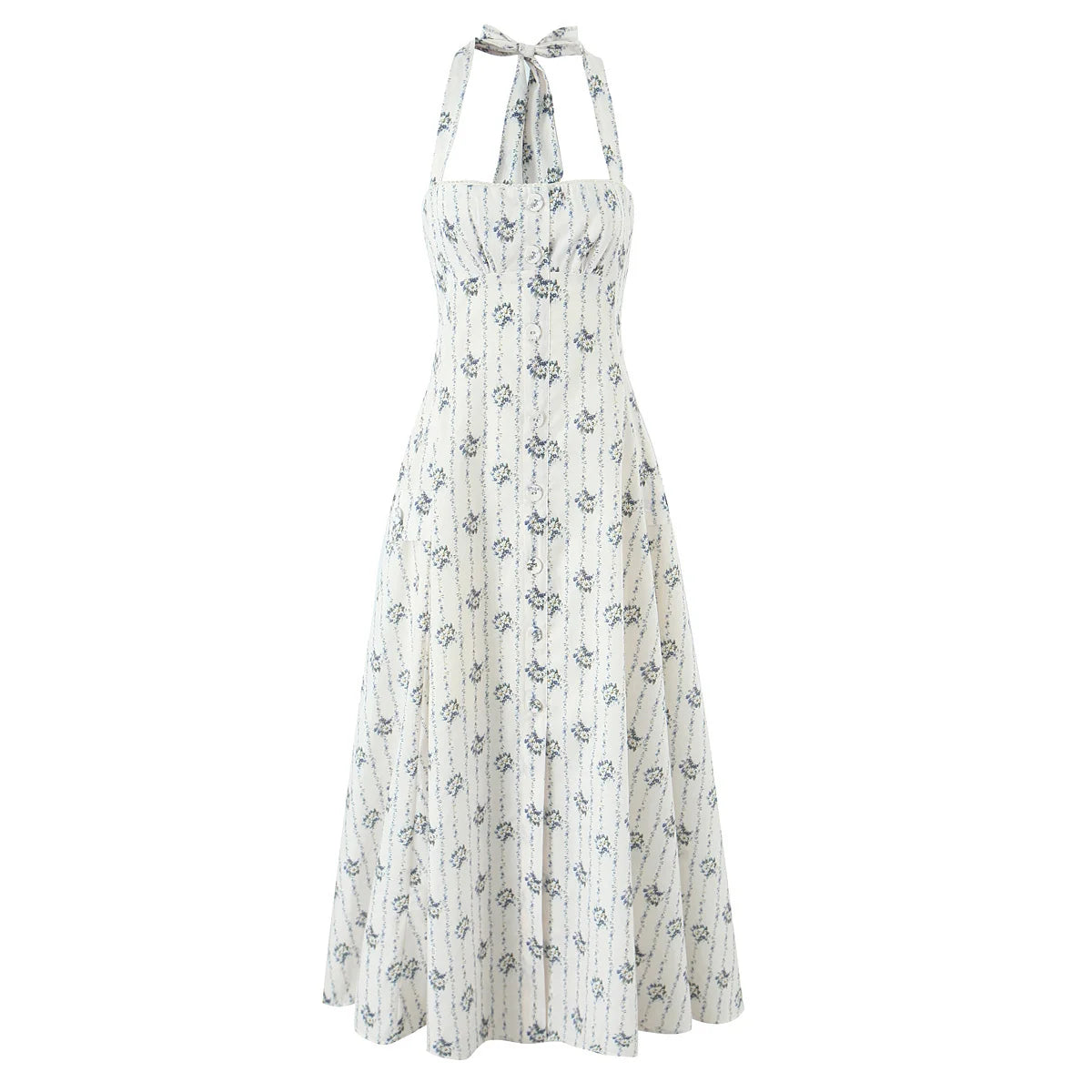 ALLORA FLORAL MIDI DRESS
