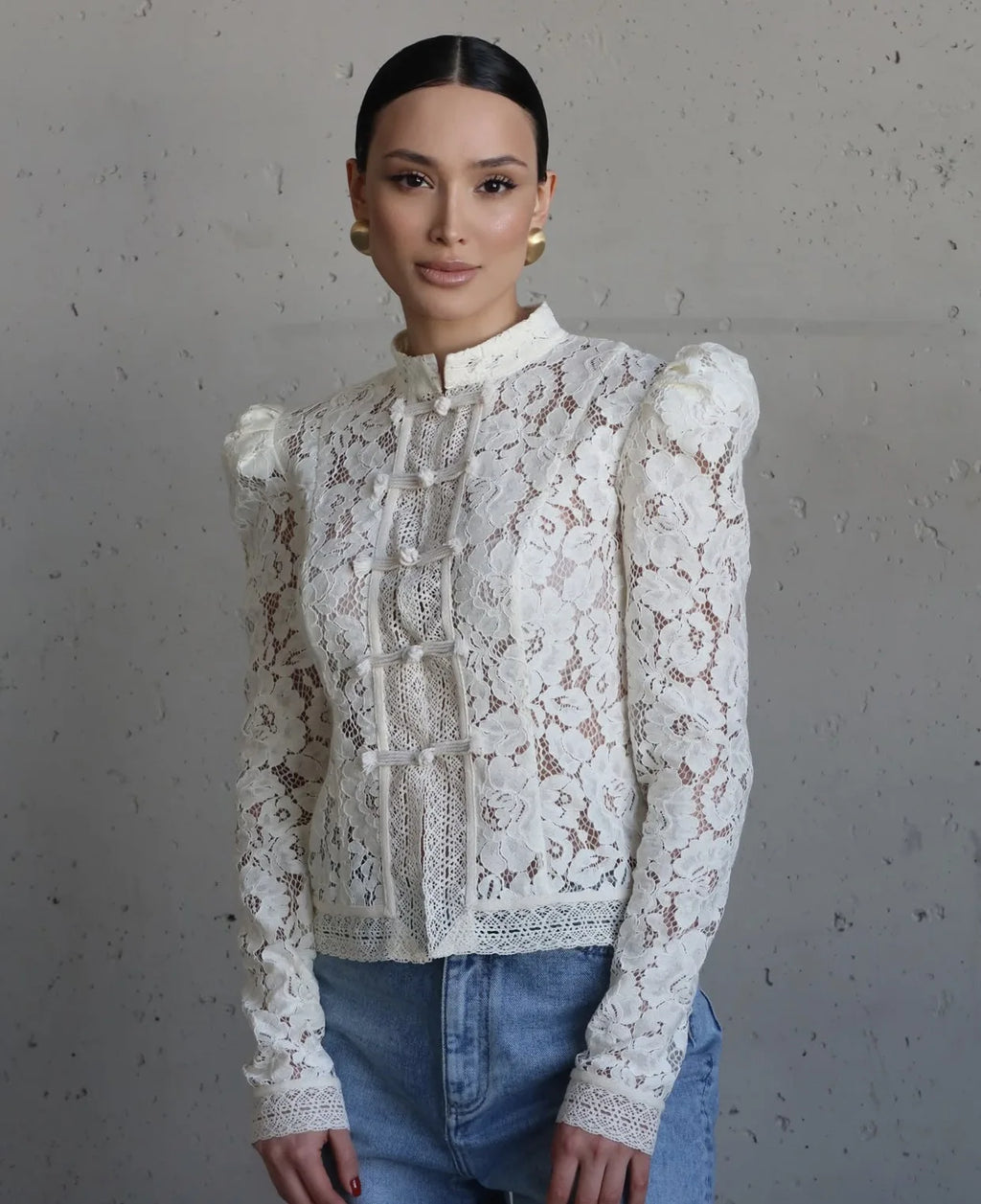 FONTAINE LACE BLOUSE