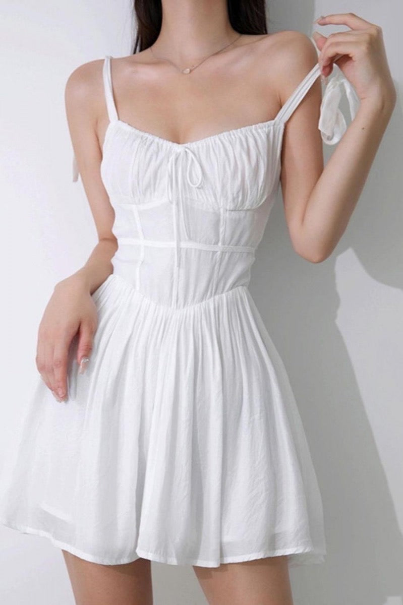 ANAES BOW TIE MINI DRESS